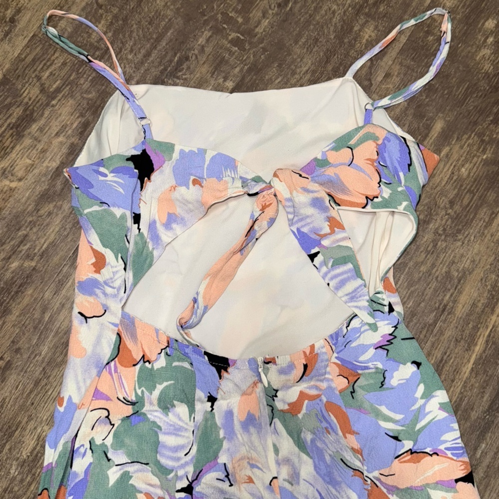 Lulu's Pastel Floral Sleeveless Dress - Picture 6 of 9